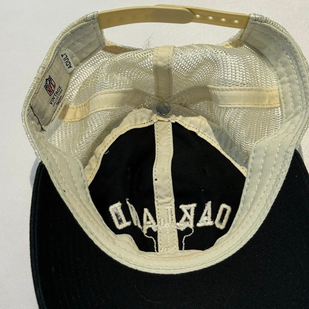 Oakland Raiders Vintage Collection Logo NFL SnapBack Hat Cap Rare NFL - Picture 7 of 7